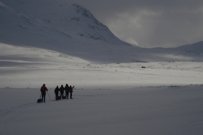 raid à ski nordique en suède sur la Kungsleden