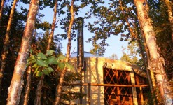 La cabane au bord du lac - Séjour trappeur