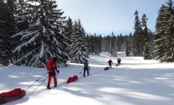 rando ski nordique avec pulka dans le jura