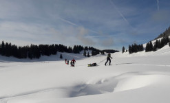 expédition en ski nordique dans le Jura Suisse