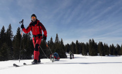 randonnée à ski nordique dans le Jura