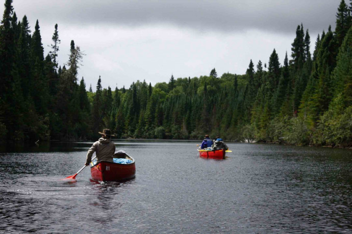 raid en canoe au canada