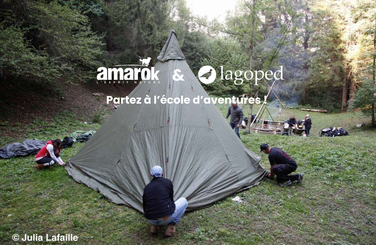 Installation du campement pour une micro aventure en Chartreuse