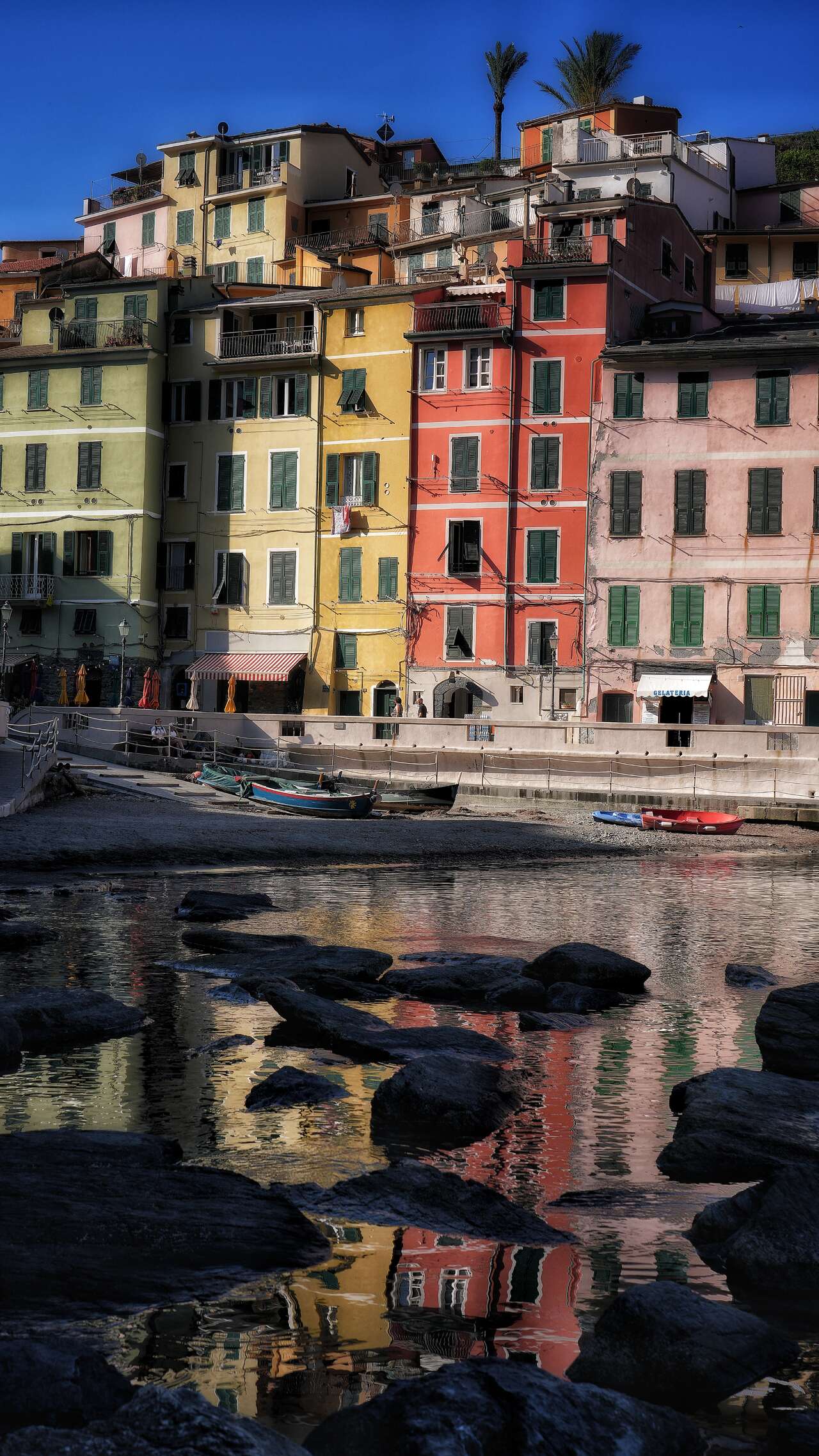 Maisons colorées de Portovenere et son port