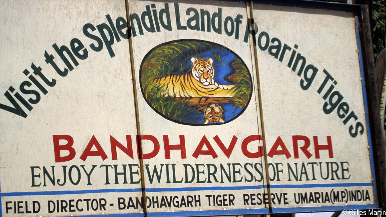 Panneau du parc Bandhavghar