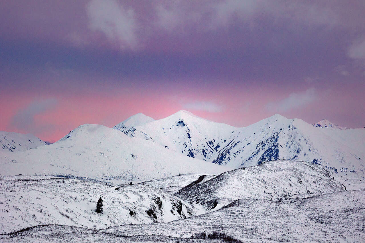 Paysage du Yukon en mars