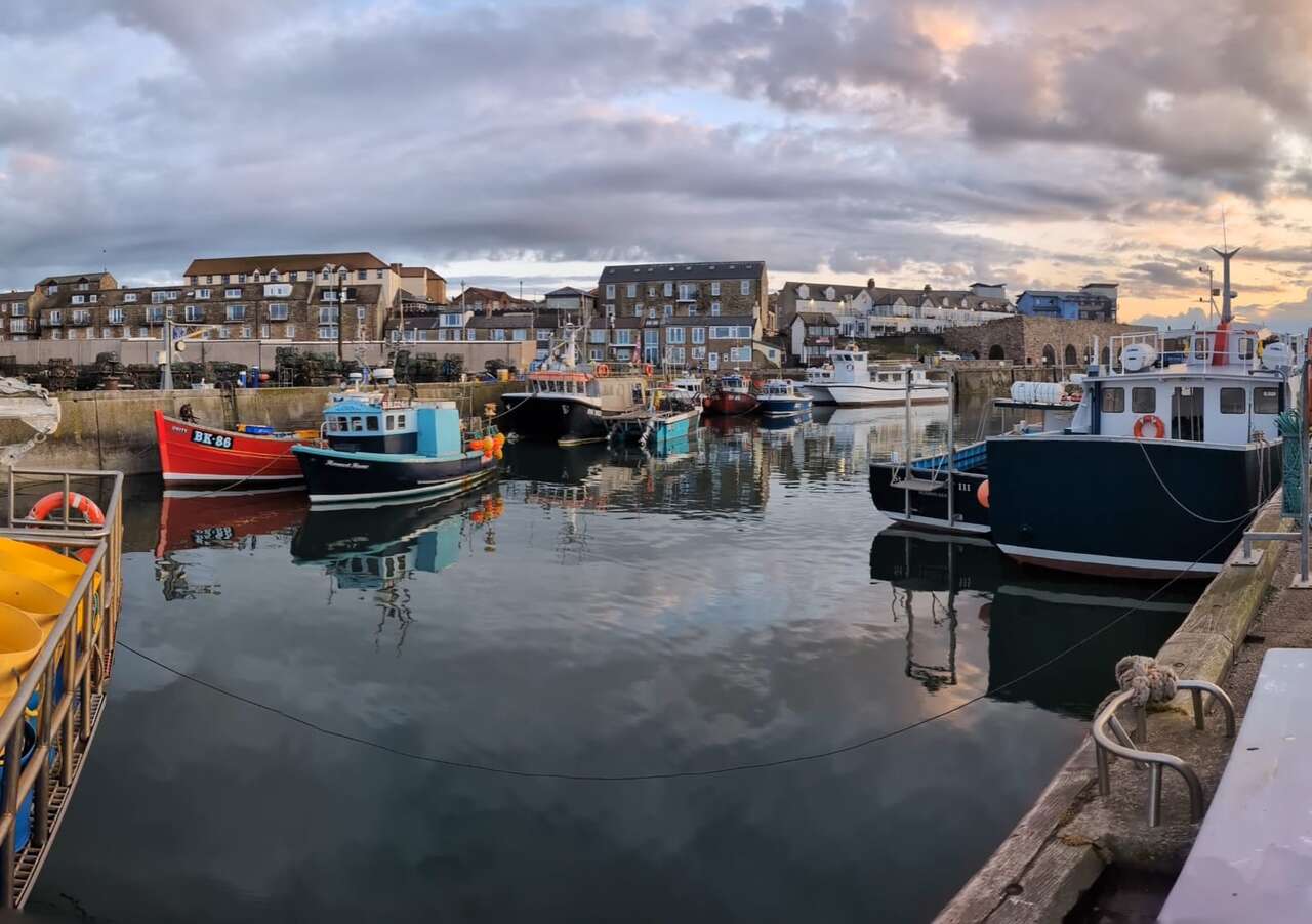 Port de Seahouses en Écosse, point de départ pour se rendre aux îles Farne - Voyage photo Amarok l'Esprit Nature