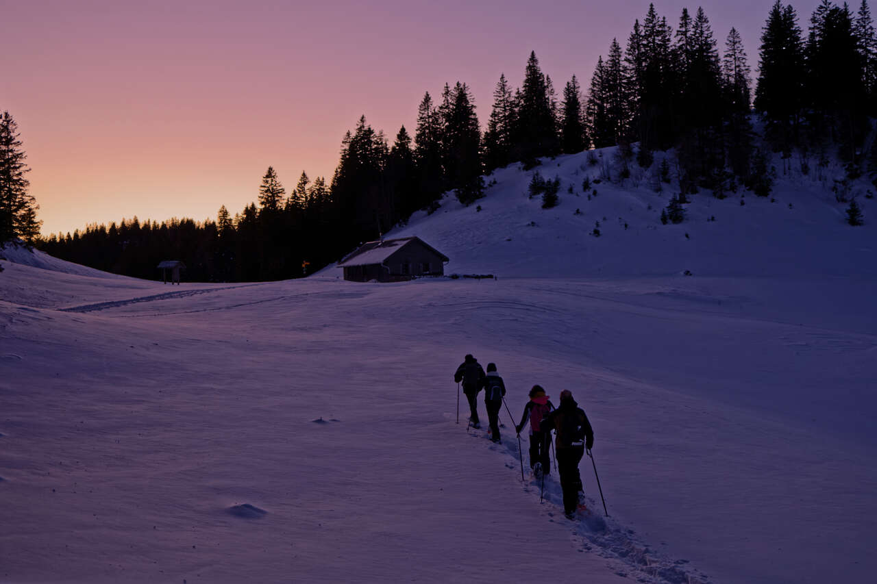 Randonnée en raquettes dans le Jura
